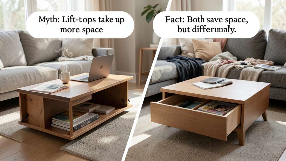 Common Myths vs Facts About Lift Top and Storage Coffee Tables