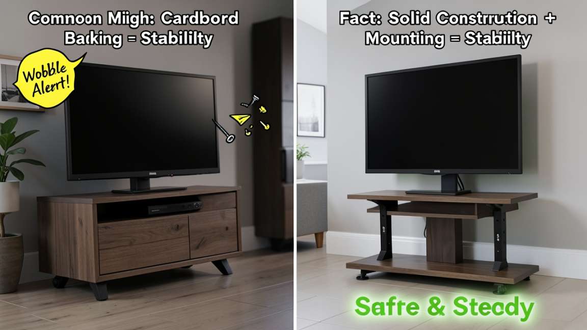 Common Myths vs Facts About TV Stand Stability