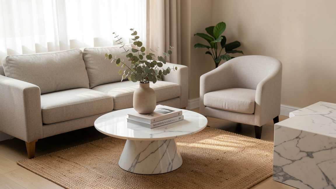 How Does Shape Affect the Usability of a Marble Coffee Table?