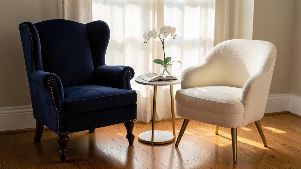 How to Choose Between a Wingback and Slipper Chair
