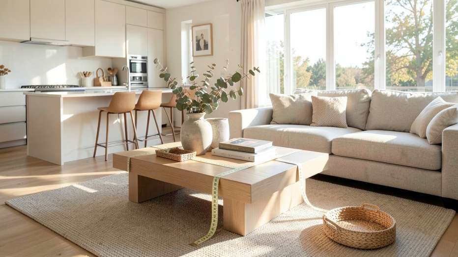 How to Measure for a Coffee Table in an Open Space