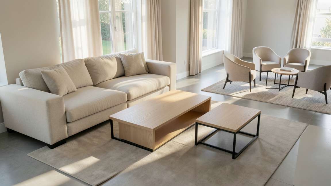 Standard Coffee Table Dimensions vs Open Plan Needs